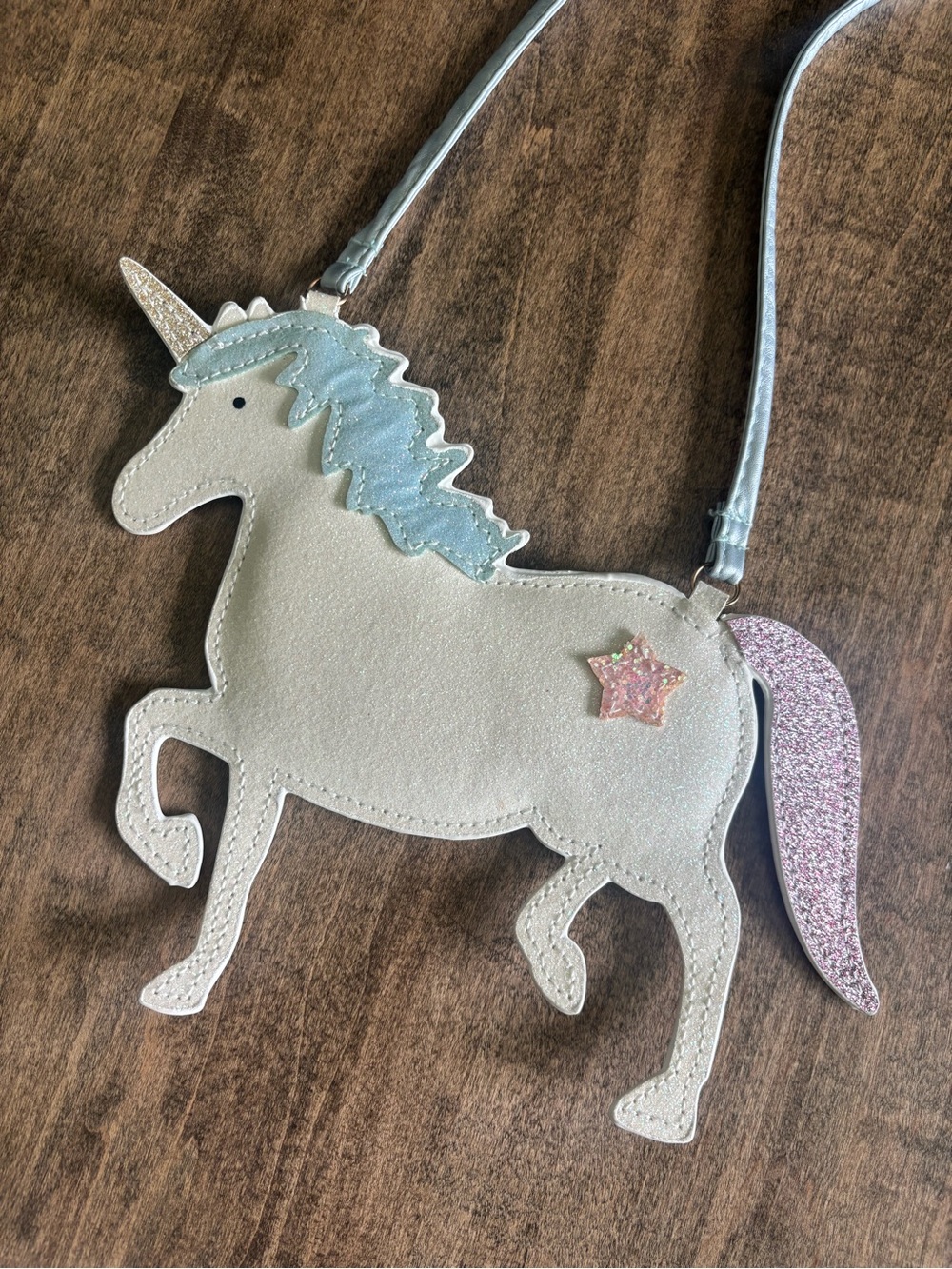 NWOT Girls Unicorn Glitter Coin Pouch Bag by Rockahula